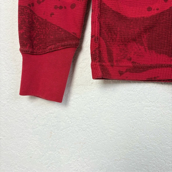 Volcom Rogan Printed Thermal T Shirt Sz. S/P Red - Picture 4 of 13